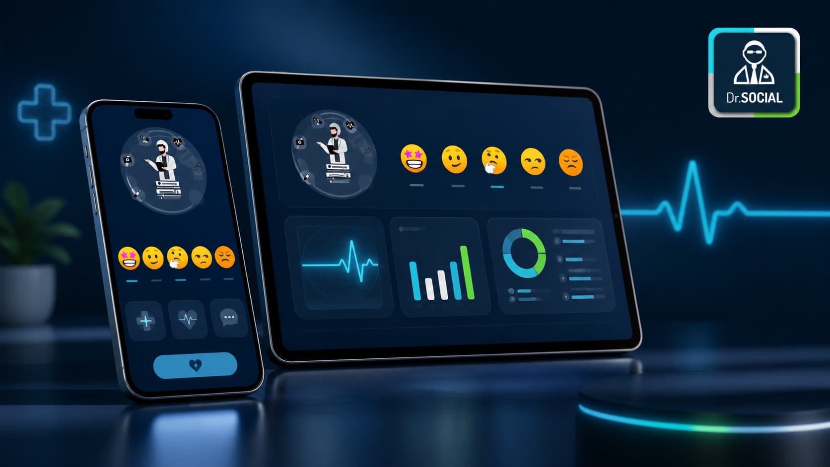 تطبيق تقييم الأطباء والخدمات للمراكز الطبية من DR SOCIAL
